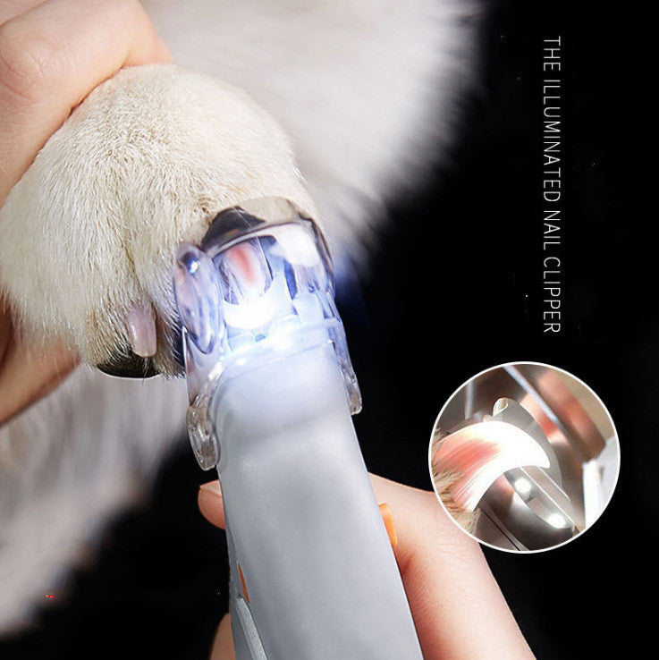 Taglia Unghie LED per Animali Domestici – Luce Guida Anti-Taglio