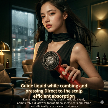 Electric Vibration Massage Comb Massage Scalp Brush Applicator Inject Essential Oils Scalp Care & Hair Care