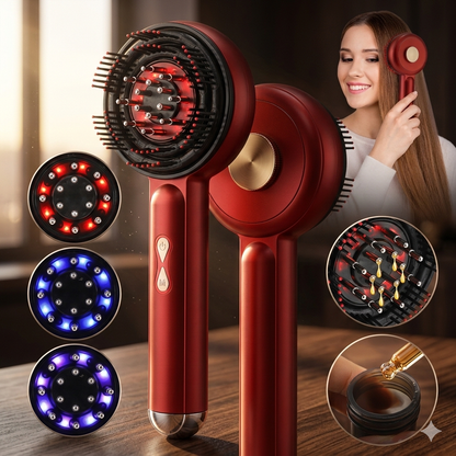 Electric Vibration Massage Comb Massage Scalp Brush Applicator Inject Essential Oils Scalp Care & Hair Care