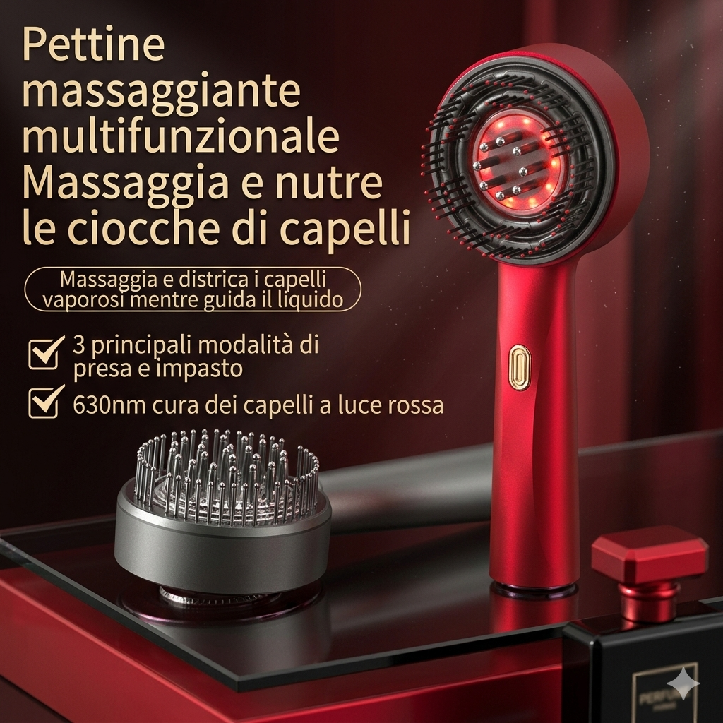 Electric Vibration Massage Comb Massage Scalp Brush Applicator Inject Essential Oils Scalp Care & Hair Care