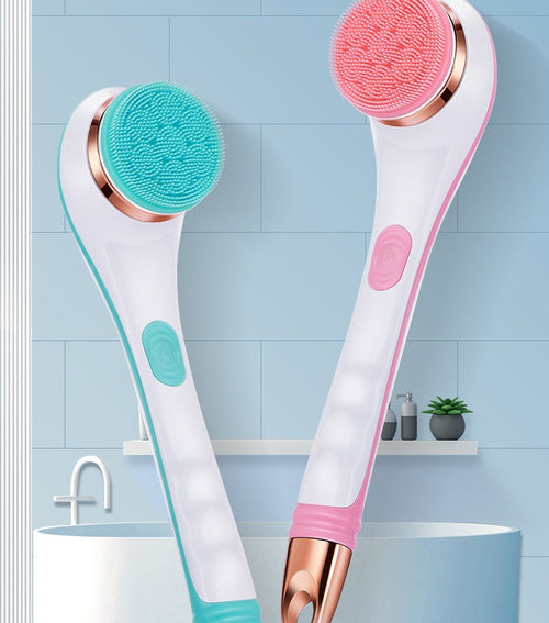 Spazzola Elettrica da Bagno in Silicone | Ricarica USB, 2 Velocità, Impermeabile