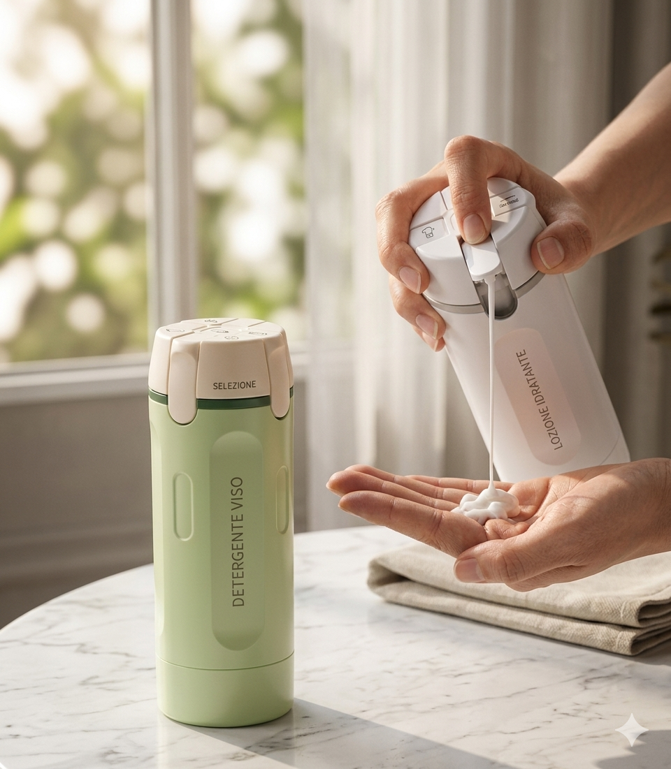 Dispenser da viaggio 4 in 1 – Flaconi ricaricabili a prova di perdite