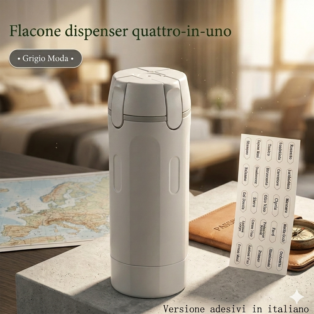 Contenitore da viaggio a prova di perdite per profumo, shampoo, balsamo e lozione.