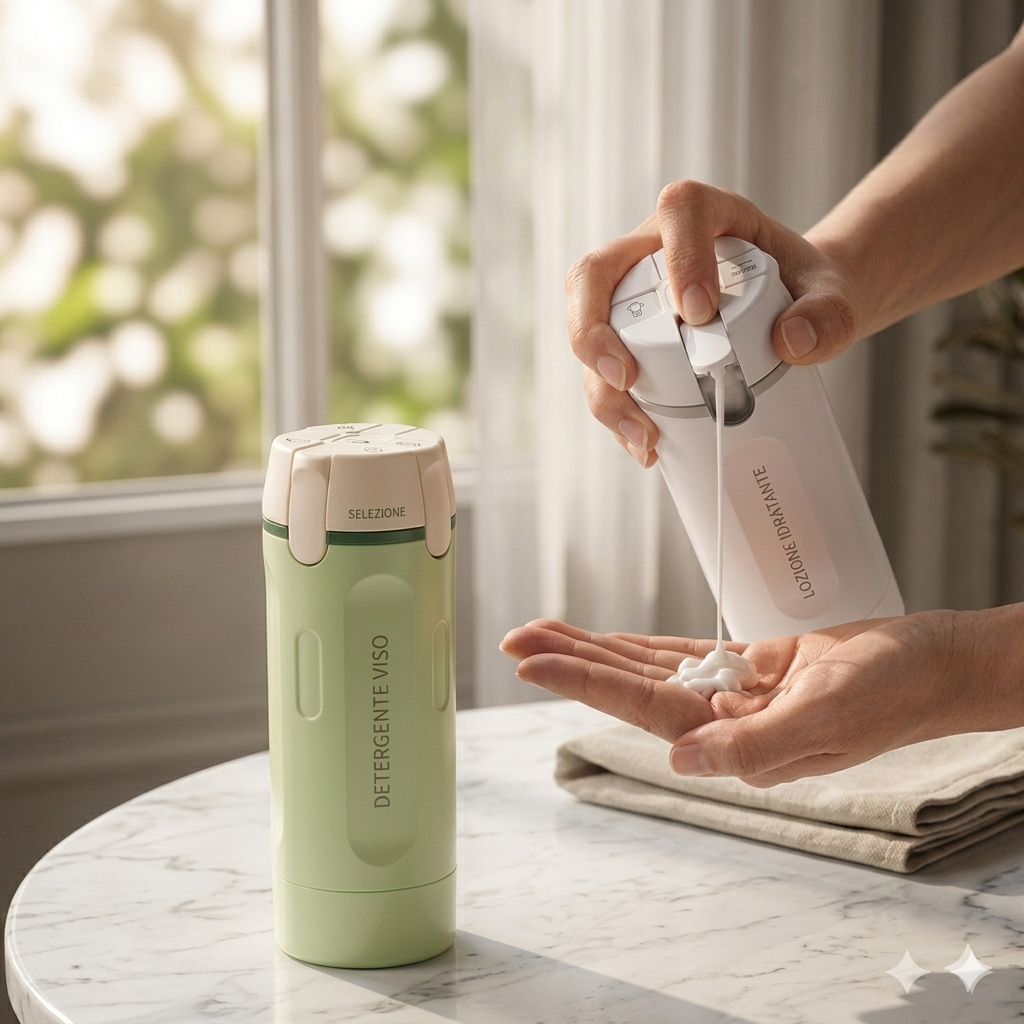 Contenitore da viaggio a prova di perdite per profumo, shampoo, balsamo e lozione.