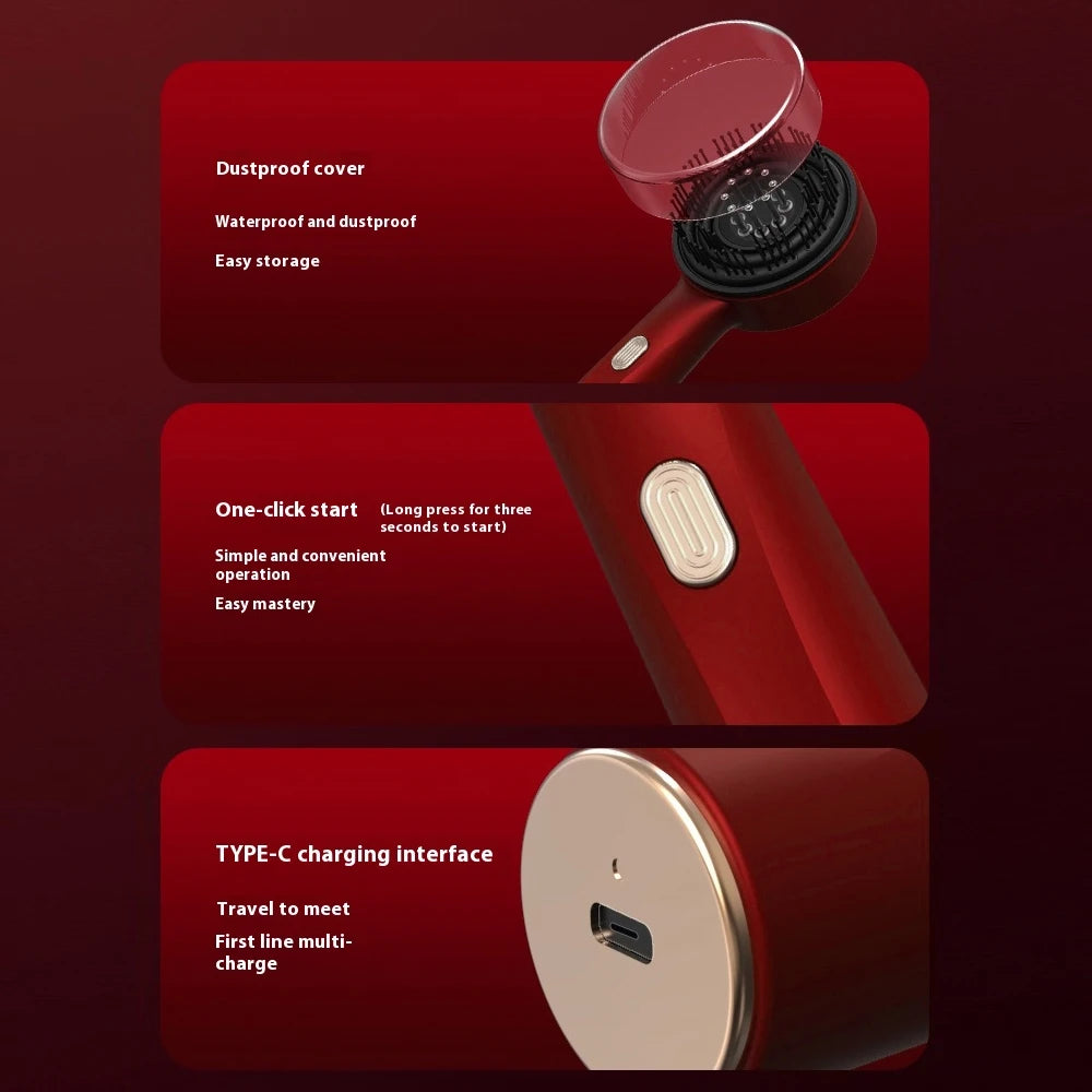 Electric Vibration Massage Comb Massage Scalp Brush Applicator Inject Essential Oils Scalp Care & Hair Care