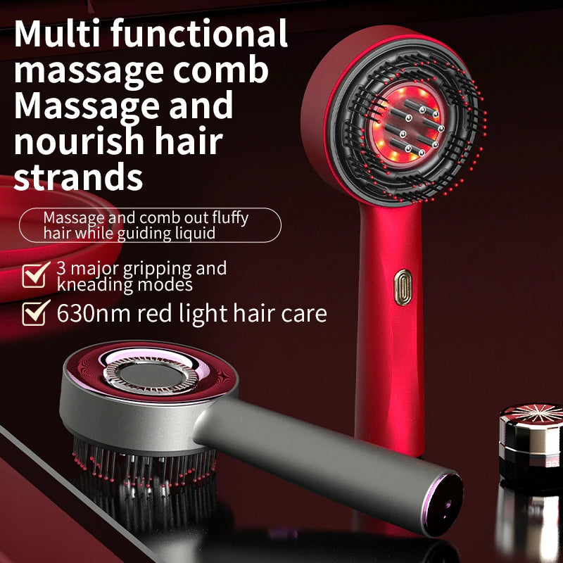 Electric Vibration Massage Comb Massage Scalp Brush Applicator Inject Essential Oils Scalp Care & Hair Care