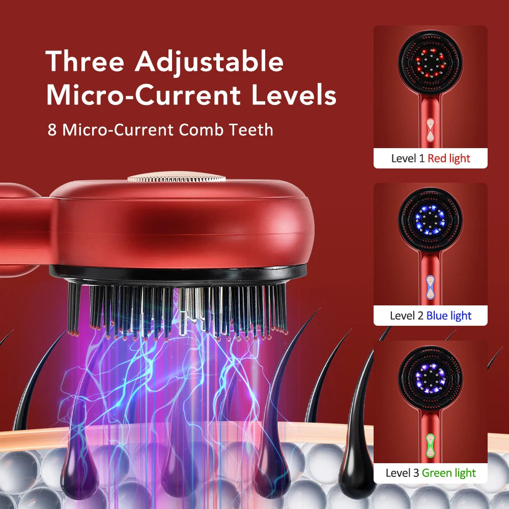 Electric Vibration Massage Comb Massage Scalp Brush Applicator Inject Essential Oils Scalp Care & Hair Care