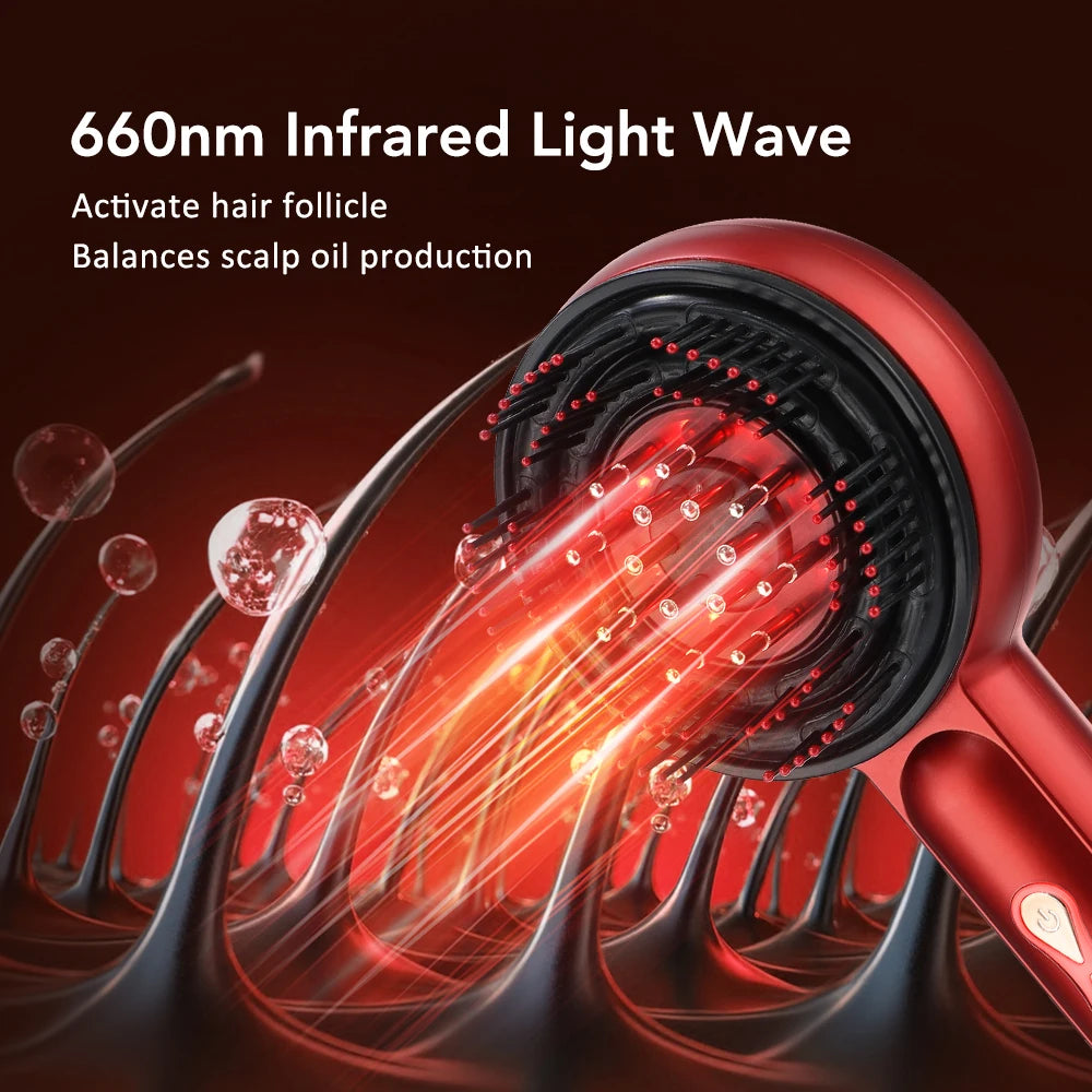 Electric Vibration Massage Comb Massage Scalp Brush Applicator Inject Essential Oils Scalp Care & Hair Care