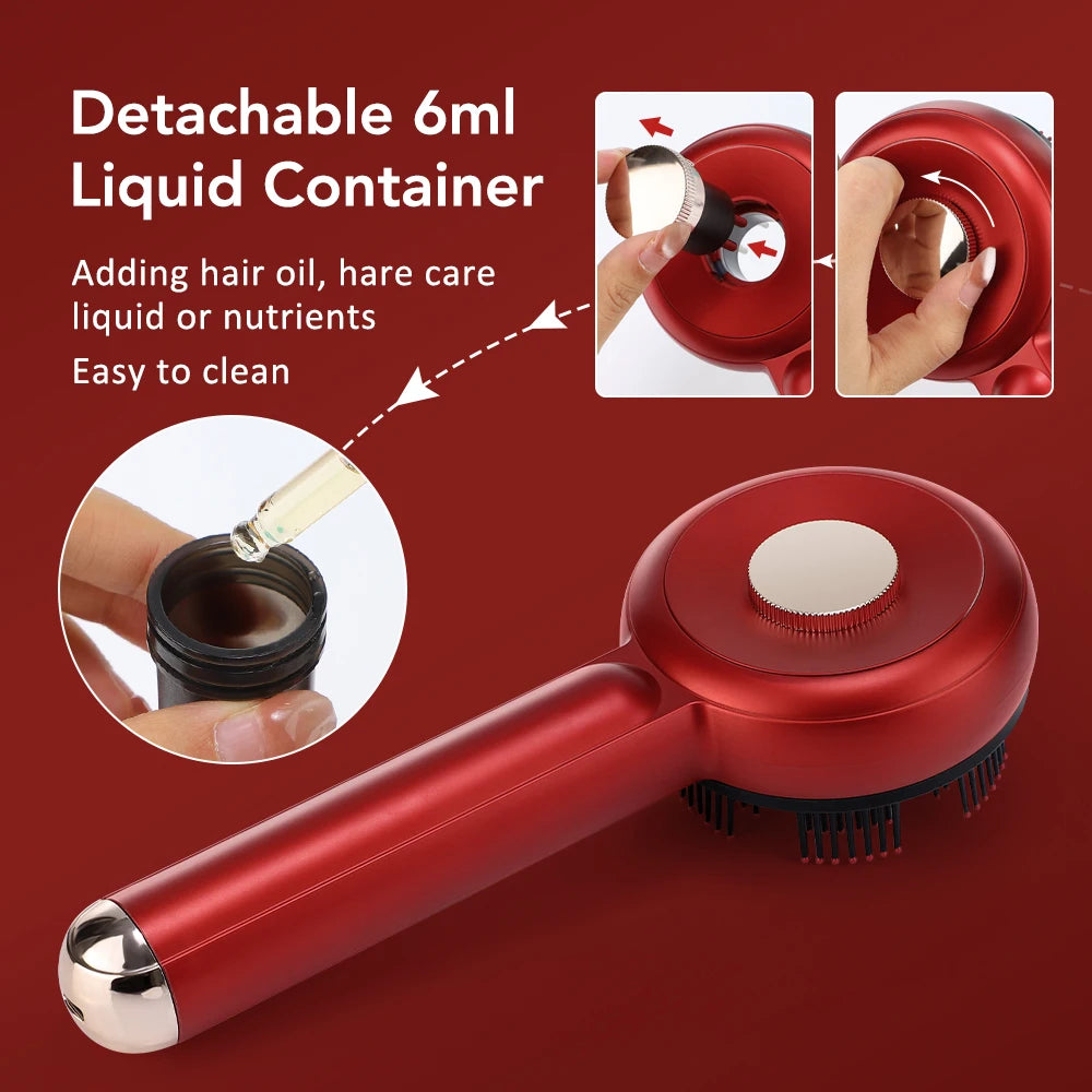 Electric Vibration Massage Comb Massage Scalp Brush Applicator Inject Essential Oils Scalp Care & Hair Care