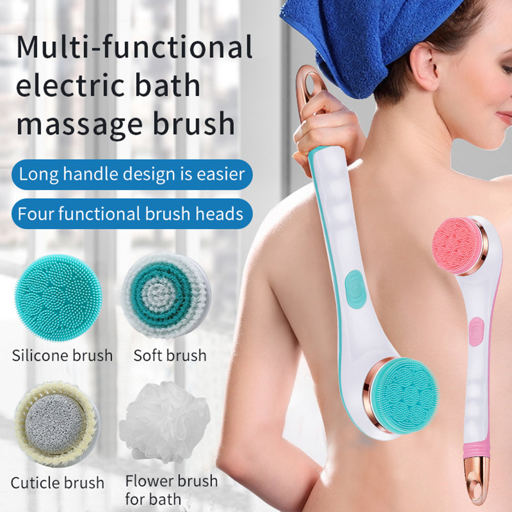 Spazzola Elettrica da Bagno in Silicone | Ricarica USB, 2 Velocità, Impermeabile