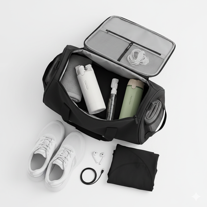 Dispenser flat lay sportivo