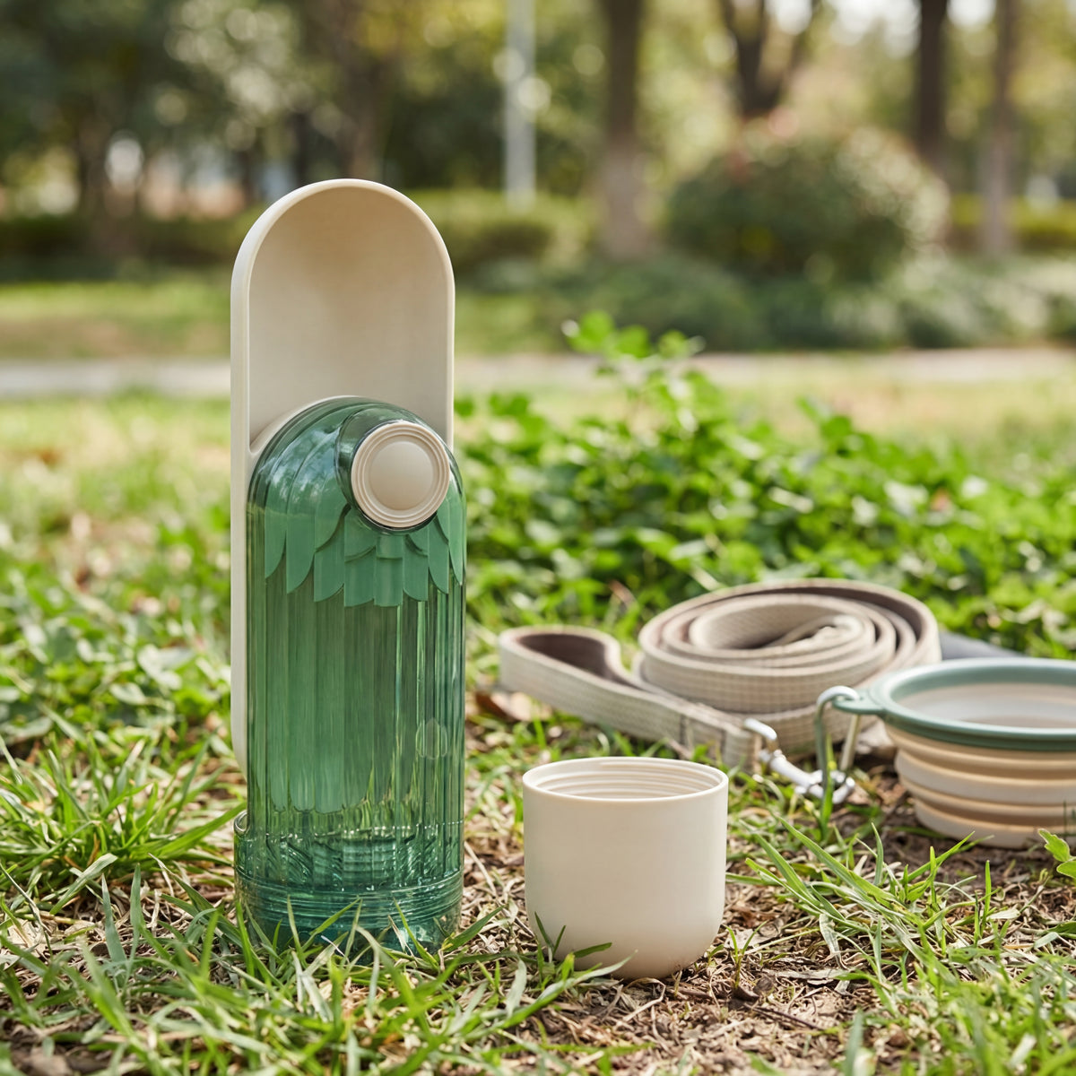 Tazza per l'acqua per animali domestici 2 in 1