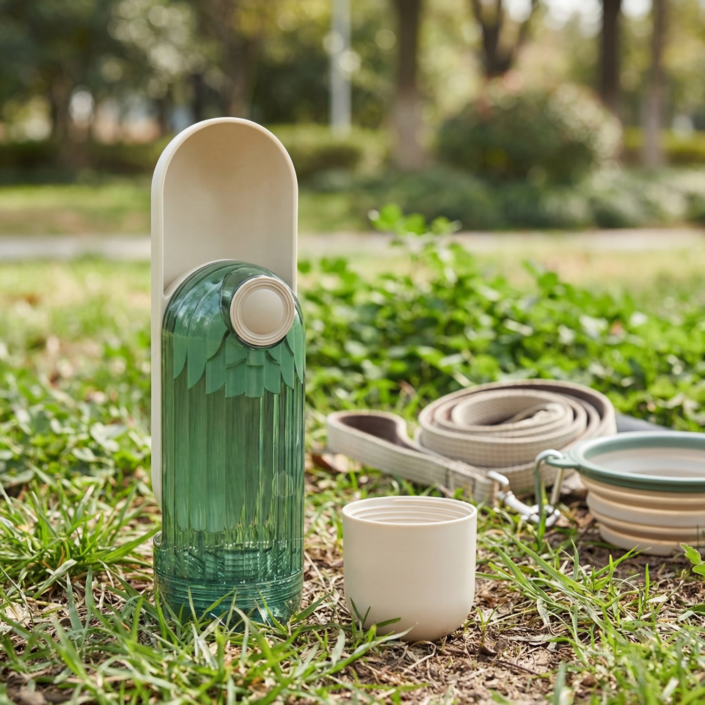 Tazza per l'acqua per animali domestici 2 in 1