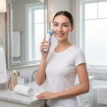 Aspiratore per punti neri, pulitore per pori, aspiratore per punti neri migliorato, aspiratore per il viso ricaricabile, strumento per l'estrazione di comedoni e punti neri