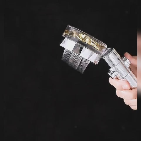 Soffione Doccia 360° Rotante — Alta Pressione, Risparmio Idrico con Filtro