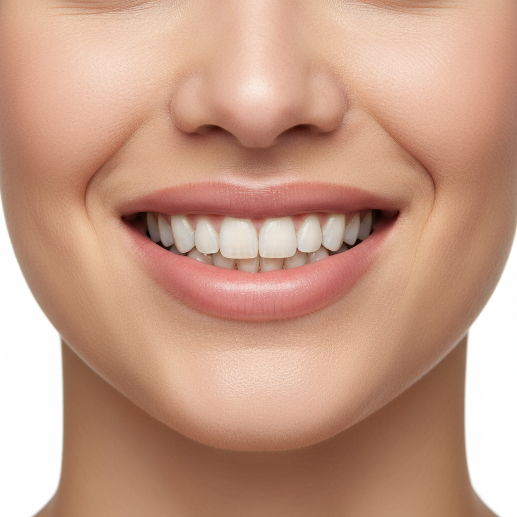 Prima - denti leggermente gialli